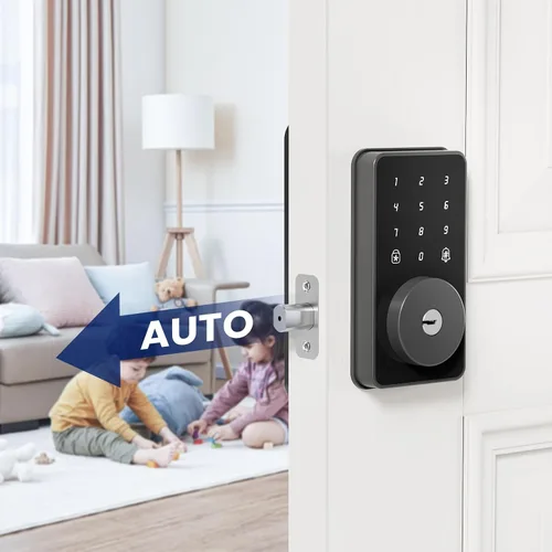 Miniatura 7 de Biquole - Cerradura de puerta de entrada sin llave con teclado, cerradura de puerta electrónica con código Smart Deadbolt Lock for Front Door