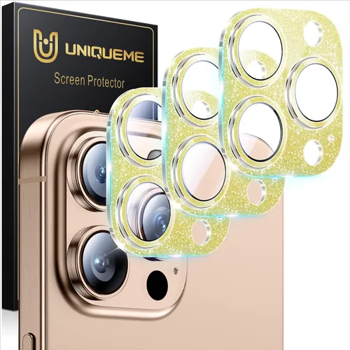 Miniatura 9 de UniqueMe para Paquete de 3 Protectores de Lente de Cámara para iPhone 15 Pro/iPhone 15 Pro Max, [Protección contra Caídas] [Compatible con Fundas]