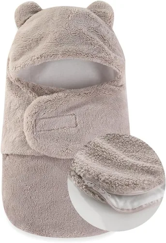Miniatura 15 de AiWMGL Manta de Forro Polar para Bebé de Invierno 0-3 Meses Niños Niñas Envoltura Ajustable para Recién Nacido Suave y Cálida Saco de Dormir de Felpa