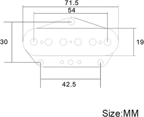 Miniatura 5 de SAPHUE Alnico 5 TL Puente Pickup Fibra Bobina TL Puente Pickup Negro Guitarra Piezas