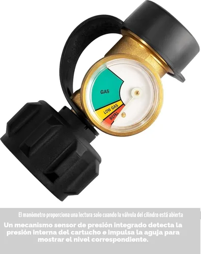 Miniatura 6 de DozyAnt premium medidor indicador de gas de propano con detector de filtraciones y medidor de presión para camper, cilindros, parrillas de gas