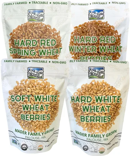 Miniatura 17 de Palouse Brand Granos de Trigo Blanco Suave Certificados Sin Residuos de Glifosato 1 LB Cultivado por Familias en el Estado de Washington 100%