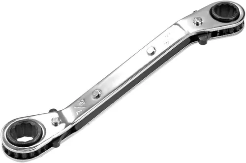 Miniatura 7 de uxcell Llave de trinquete reversible, extremo de caja doble de 1/4 pulgadas x 5/16 pulgadas, Cr-V