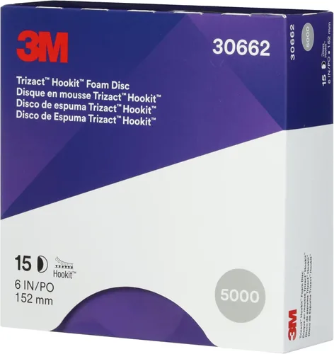 Miniatura 7 de 3M (30662) Hookit Trizact 6" 5000 disco de espuma tipo Grit