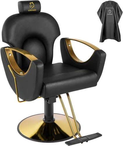 Miniatura 12 de Silla de peluquero reclinable silla de peluquería hidráulica sillas de peluquería giratoria de 360 grados silla de peinado silla de corte de salón