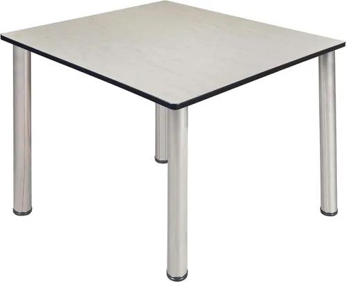 Miniatura 38 de Regency Kee - Mesa cuadrada pequeña para sala de descanso de 30 pulgadas, parte superior de cerezo, patas negras