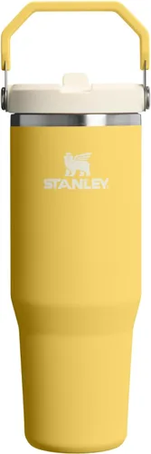Miniatura 45 de Stanley IceFlow - Vaso con pajilla abatible con asa, de 20 onzas, tapa giratoria y popote abatible, botella de agua resistente a fugas, acero