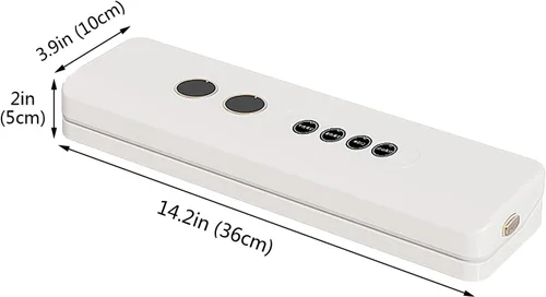 Miniatura 7 de Máquina selladora al vacío con diseño portátil inalámbrico para cocina, camping y RV, 3 modos de sellado con alimentos secos y húmedos (blanco)