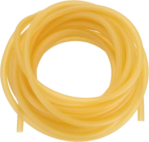 Miniatura 25 de Tubo de goma de látex natural de 1/4 de pulgada de diámetro interior x 3/8 pulgadas de diámetro exterior, manguera de goma de 26 pies altamente Rojo