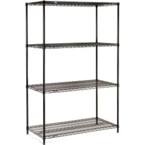 Miniatura 14 de Nexel 14" x 42" x 63", unidad de estantería de alambre ajustable de 4 niveles, estante de almacenamiento comercial con certificación NSF, acabado