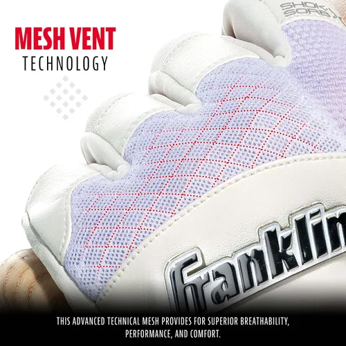 Miniatura 4 de Franklin Sports MLB - Guantes de bateo Shok-Sorb X para béisbol y sóftbol - Guantes de bateo acolchados sin picazón para adultos y jóvenes - Varias
