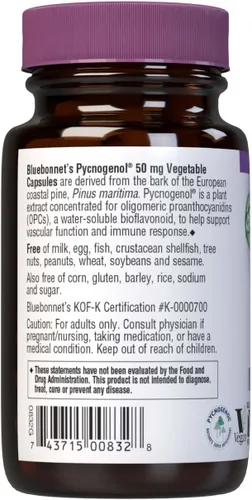 Miniatura 3 de BLUEBONNET NUTRICIÓN PICNOGENOL 50 mg
