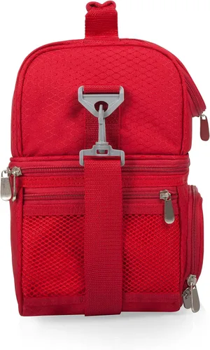 Miniatura 7 de PICNIC TIME NFL unisex-adult NFL Pranzo Lunch Bag, Insulated Lunch Box with Picnic Set, Lunch Cooler Bag 2-Rojo