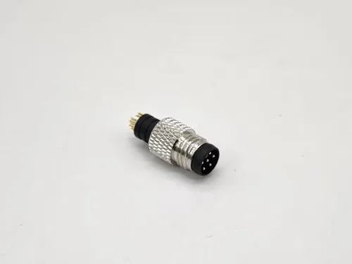 Miniatura 7 de Elecbee 5 unids M8 conector 6 pin macho recto macho sobremoldeado soldadura copa sin blindaje un código