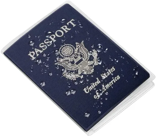 Miniatura 3 de Protector de pasaporte de plástico (paquete de 5) (transparente transparente), Transparente (Transparent Clear), Transparente