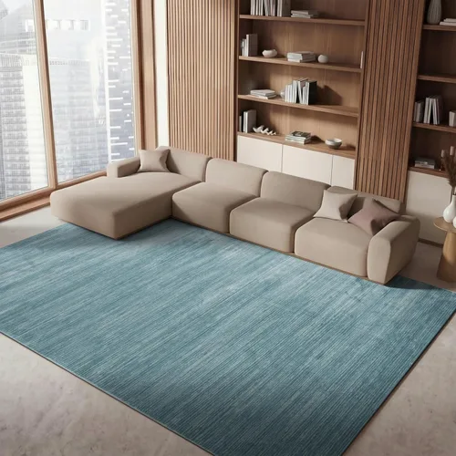 SAFAVIEH Vision Collection VSN606B - Tapete de 8 x 10 pies aguamarina, diseño moderno ombré, no desprende pelo y es de fácil cuidado, ideal para