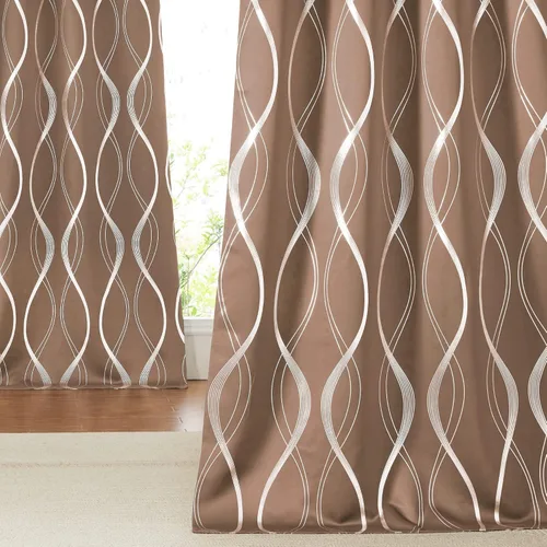 Miniatura 40 de NICETOWN Paneles de Cortinas Opacas para Dormitorio - Tratamiento de Ventanas con Aislamiento Térmico, Ojales Sólidos, Cortinas Opacas con Diseño