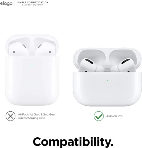 Miniatura 7 de elago 2 pares de fundas para AirPods Pro para las orejas diseñadas para Apple AirPods Pro, funda de silicona antideslizante, sin polvo