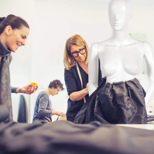 Miniatura 6 de Giantex Maniquí femenino de cuerpo completo de 70 pulgadas, forma de vestido de tamaño real con cabeza giratoria de 360°, diseño desmontable