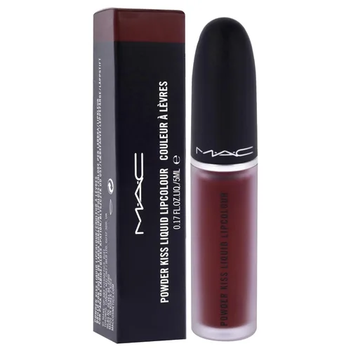 Miniatura 3 de Powder Kiss - Lápiz labial líquido 995 Fashion Sweetie por MAC para mujer, 0.17 onzas