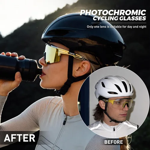 Miniatura 2 de KAPVOE Gafas de sol de ciclismo fotocromáticas para bicicleta de montaña, transparentes, MTB en bicicleta, equitación, béisbol, correr, golf
