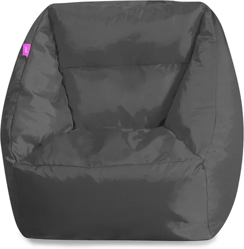 Miniatura 177 de Posh Beanbags - Sillón puff grande, 38 pulgadas, color azul rey sólido Nylon suave - Azul real