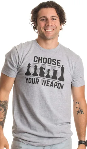 Miniatura 2 de Ajedrez - Elige tu arma Divertido Jugador, Club Equipo Juego Humor Camiseta