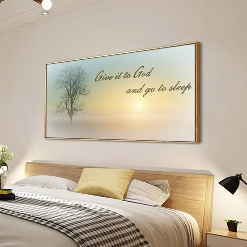 Miniatura 11 de Arte de pared en lienzo estirado de ángeles de fantasía para sala de estar, dormitorio, decoración del hogar, cuadro de arte abstracto de anime