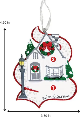 Miniatura 4 de Adorno 2025 de Our First Home – Recuerdo personalizado de Navidad de casa nueva – Regalo personalizado para el primer hogar para propietarios