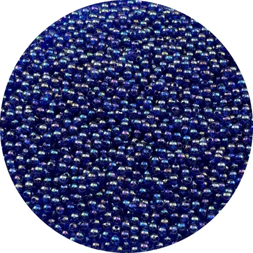 Miniatura 43 de 2000 cuentas redondas acrílicas de 0.157 pulgadas (0.157 in), cuentas espaciadoras de colores AB con agujero para bricolaje, pulseras, collares