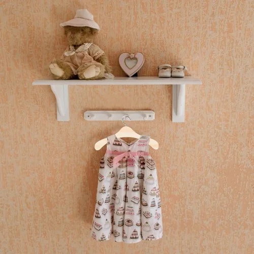 Miniatura 7 de Toddmomy 20 perchas de madera para muñecas, mini perchas para muñecas para accesorios en miniatura (4.7 in)