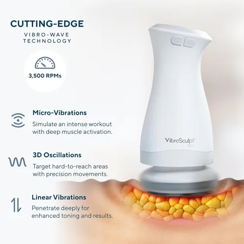 Miniatura 5 de Vibro Sculpt Masajeador de drenaje linfático profesional y máquina para esculpir el cuerpo, masajeador anticelulítico para estómago, piernas
