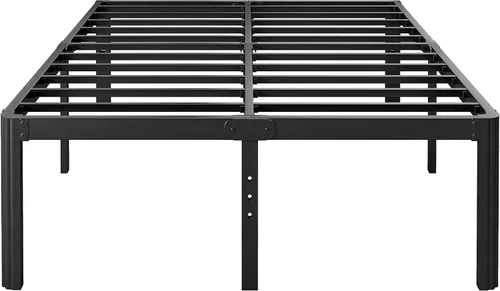 Miniatura 15 de Hunlostten Armazón de Cama King de 14 pulgadas de Alto Sin Necesidad de Somier, Armazón de Cama Plataforma King de Servicio Pesado con Esquinas