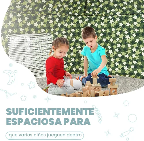 Miniatura 4 de Skywin Tienda de campaña de aire para niños con puerta (77" x 50") se construye en 30 segundos, tiendas de campaña para niños pequeños en interiores