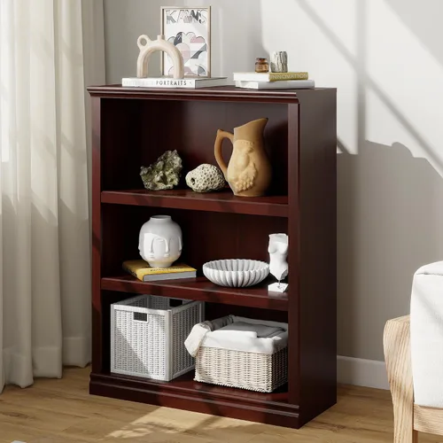 Miniatura 22 de Bevfint Estantería de 43 pulgadas de alto, estantería de 3 niveles, almacenamiento abierto, muebles de interior de pie de 33 pulgadas de ancho