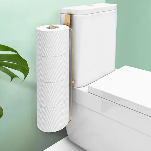 Miniatura 9 de Conworld Soporte de pared para almacenamiento de papel higiénico, dispensador portarrollos de papel higiénico sobre el tanque de reserva