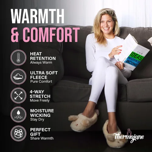 Miniatura 2 de Thermajane Long Johns Thermal Underwear for Women Fleece Lined Base Layer Pajama Set Cold Weather