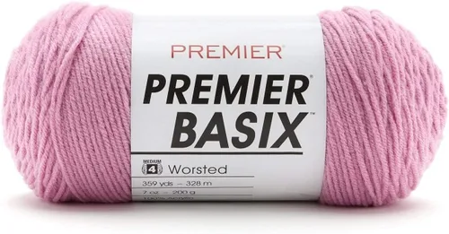Miniatura 46 de Premier Yarns Basix, hilo de estambre sólido, hecho de acrílico, hilo ideal para ganchillo y tejer, Pecan, 359 yardas 1115-35 Pecan