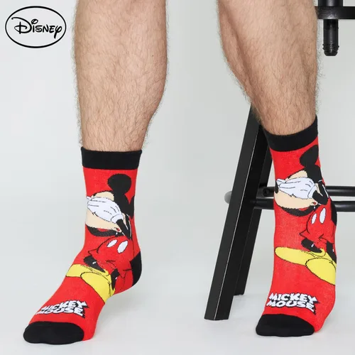 Miniatura 7 de Disney Calcetines para hombre Baby Yoda Crew Socks 5 Pack Star Wars Calcetines tobilleros Mickey Mouse regalos para hombres