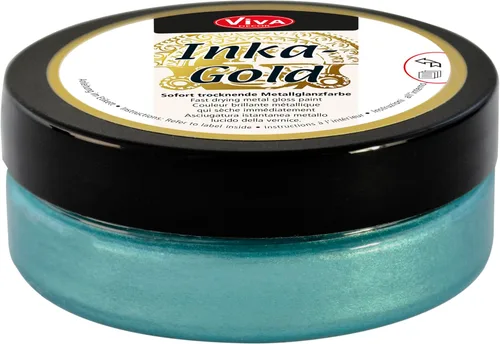 Miniatura 17 de Viva Decor Inka Gold Gilding Wax 2.3 oz (Oro) - Pasta de Pulido Metálica a Base de Cera de Fácil Aplicación. Brillo Metálico de Secado Rápido, Dorado