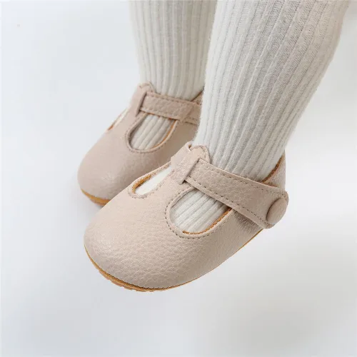 Miniatura 2 de LAFEGEN Zapatos de bebé para niña, antideslizantes, suela suave, de piel sintética, para bebé, Mary Jane, zapatos planos para primeros pasadores