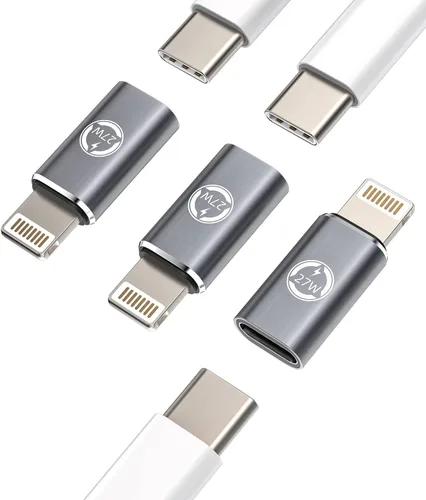 Miniatura 11 de Adaptador Lightning hembra a USB C macho cargador tipo C (paquete de 3) compatible con iPhone compatible con Samsung Galaxy Note S10 S20 S21 LG
