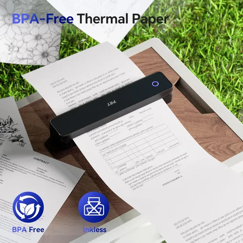 Miniatura 7 de iDPRT Papel de impresora térmica MT610 de 8.5 x 11 pulgadas para MT610 Pro, D810, M08F, M832, M08E, A285M, A80, A81, PR20, A40, iDPRT HPRT PRT Papel