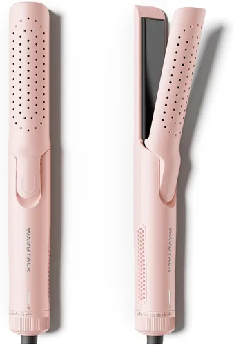 Wavytalk Airflow Styler - Plancha rizadora de cabello, rizo fresco, bloqueo de aire frío de 360° con estilo para rizos duraderos, reduce el daño,
