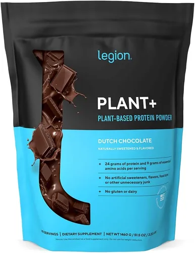 Miniatura 10 de LEGION Plant+ Proteína vegana en polvo, chocolate, arroz y guisantes, mezcla de proteínas a base de plantas. Sin gluten, sin OMG, endulzado
