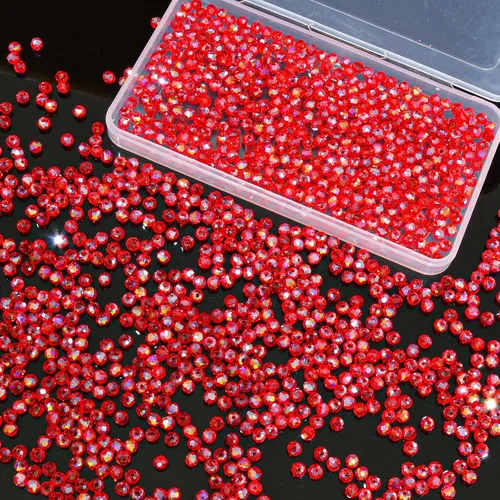 Miniatura 16 de 800 cuentas redondas de cristal de 0.236/0.396/0.394 pulgadas para joyas de bricolaje, ideales para pulseras, collares, colgantes y proyectos