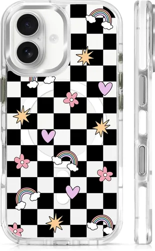 Miniatura 66 de Funda para iPhone 13/14 [compatible con Magsafe], funda magnética transparente de silicona a prueba de golpes con patrón de versículos de la Biblia