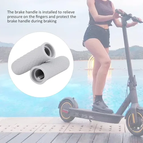 Miniatura 3 de Keenso Empuñaduras de manillar de scooter, empuñaduras eléctricas para scooter -G30, material de silicona, antideslizante y cómodo