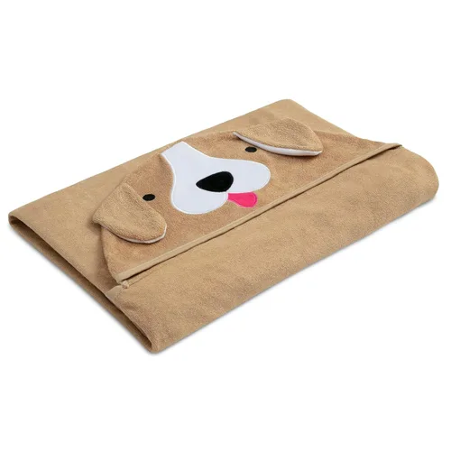Miniatura 6 de Delta Children Toalla de baño con capucha para niños con bolsillos - Super suave y absorbente - Gran regalo para niños y niñas, Perro Marrón