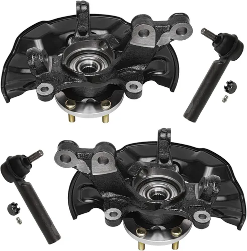 Miniatura 91 de Detroit Axle - Kit de nudillos traseros izquierdo FWD para Hyundai Santa Fe 2007-2009 Veracruz 2007-2012, reemplazo del conjunto de cojinete